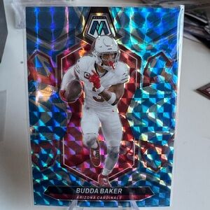2024 Budda Baker Blue Reactive Panini Mosaic Reactive Prizm. Mint condition